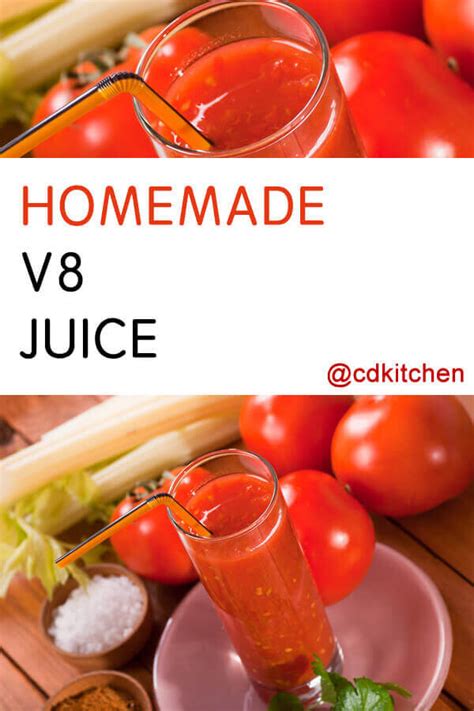 Why use a juicer for tomatoes. Homemade V8 Juice Recipe | CDKitchen.com