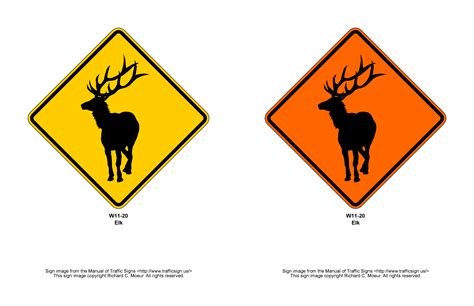 Manual Of Traffic Signs W11 Series Signs