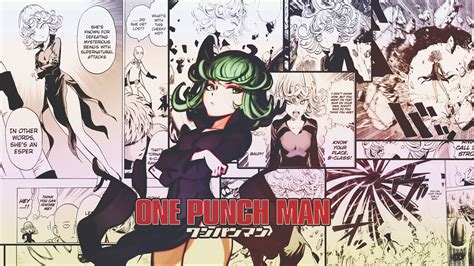 Anime Black Dress Dress Girl Green Eyes Green Hair One Punch Man