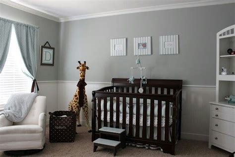 Okay, we love a blue crib! Gray/blue/brown baby boy nursery | baby | Pinterest ...
