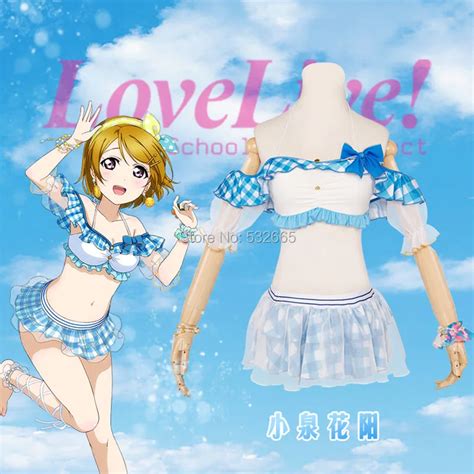 Cos Love Live Hanayo Koizumi Cosplay Costume Anime Hanayo Swimwear Koizumi Swimsuit Biquini