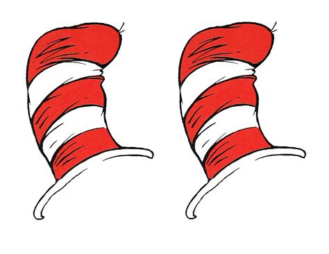 Dr Seuss Red White Hat Free Image Download