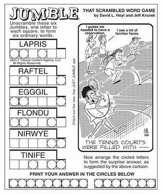 A jumble solver is a helpful tool for word games. Image result for Today's Newspaper Jumble | Jumbled, Jumble puzzle, Free printable crossword puzzles