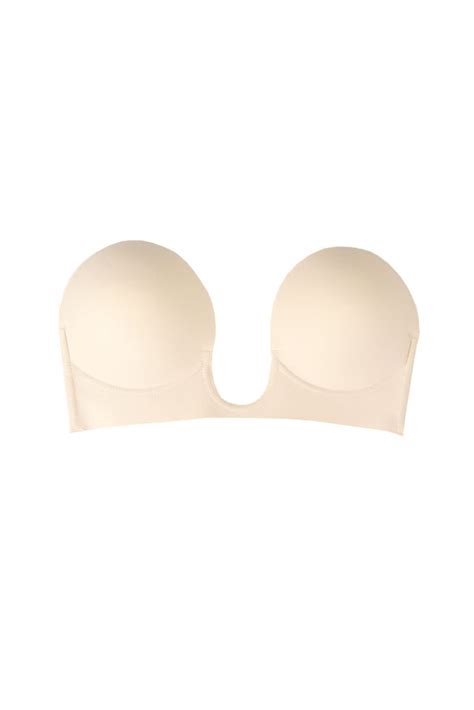 Nude U Plunge Breathable Backless Bra Knock Out Invisibra