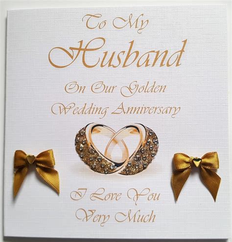 Husband Golden Anniversary Greetings Card Home Furniture And Diy