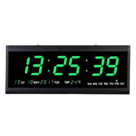 Large Screen Display Electric Led Clock Digital Led Wall Clock With Dateweek Display Home