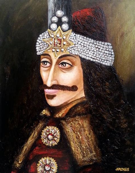 Vlad The Impaler Acrylics Canvas 16x20 Inches Inspired By A Ambras