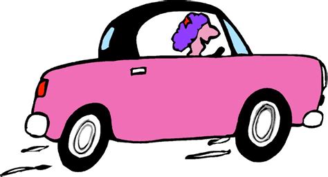 Cartoon Pink Car Drawing Free Image Download