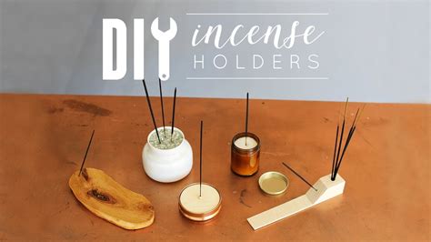 Purchase a pack of blank, or unscented, incense sticks. DIY Incense Holders - YouTube