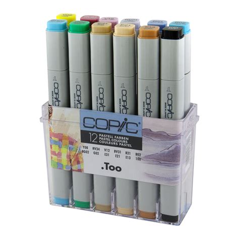 Copic Classic Marker 12 Set Pastel Colors