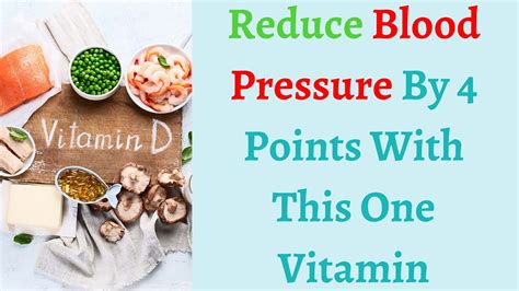 Reduce Blood Pressure By 4 Points With This One Vitamin Lower Blood