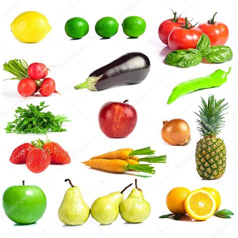 Set Of Fruits And Vegetables — Stock Photo © Loriklaszlo 28774017