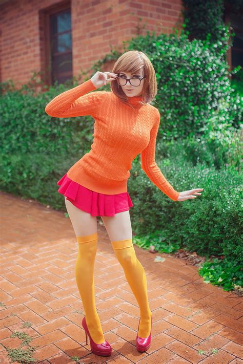 Kayla Erin Women Model Cosplay Scooby Doo Velma OFF
