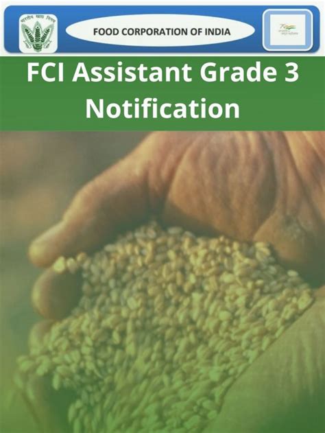 Fci Assistant Grade Notification Latest Job Hub