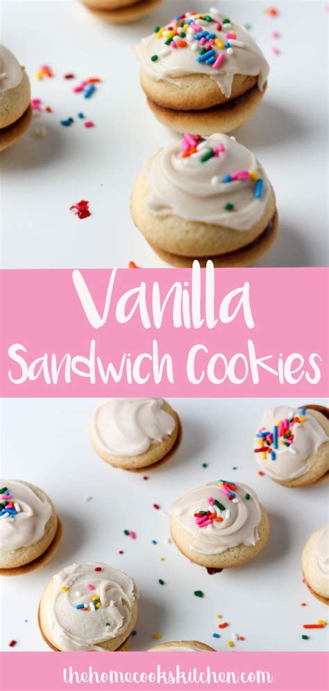 Soft Vanilla Sandwich Cookies The Home Cooks Kitchen
