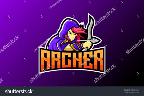 Archer Esport Logo Mascot Logo Template Stock Vector Royalty Free