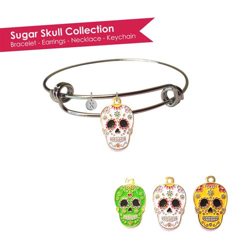 Sugar Skull Bracelet Sugar Skull Jewelry Sugar Skulls Etsy