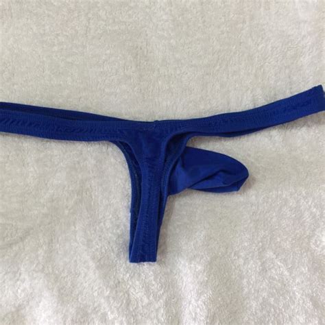 Arroyman Bulge Thong Blue Mens Fashion Bottoms New Underwear On