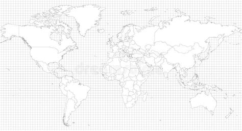 Blank World Political Map Detail Stock Illustrations 831 Blank World
