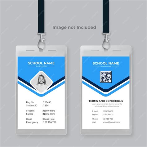 Premium Psd School Student Id Card Design Psd File