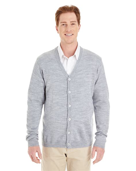 Harriton Mens Pilbloc V Neck Button Cardigan Sweater Alphabroder Canada