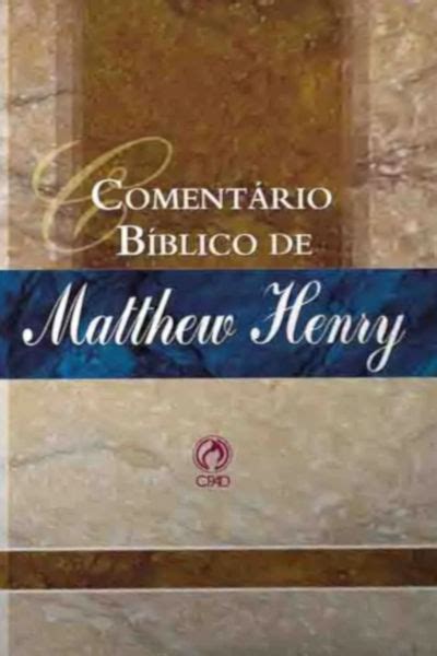 Comentário Bíblico Matthew Henry Volume Único Livraria Erdos