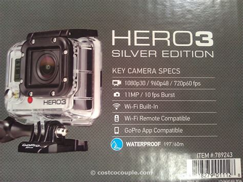 Gopro's 2012 line up of hero3 cameras has been split into three: GoPro Hero3 Silver Edition Camera