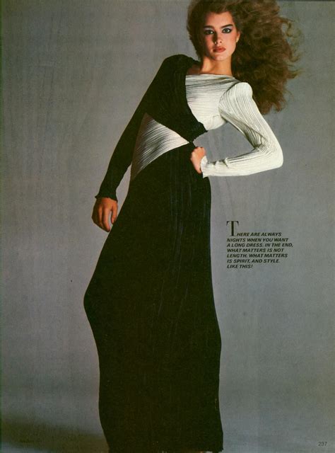 Brooke Shields Fashion Fashion 1980
