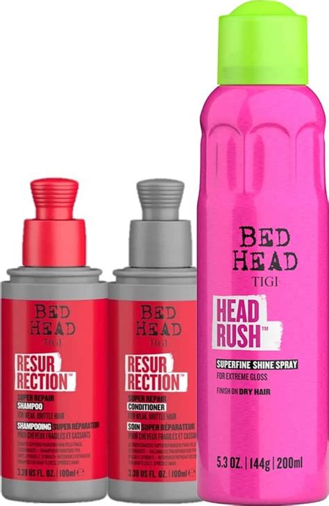 Kit Tigi Bed Head Resurrection Head Rush Mini Beleza Na Web