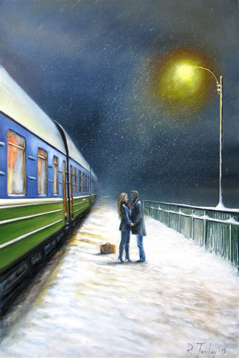 Painting And Drawing Oil Painting Train Art Cute Couple Art Alien Art
