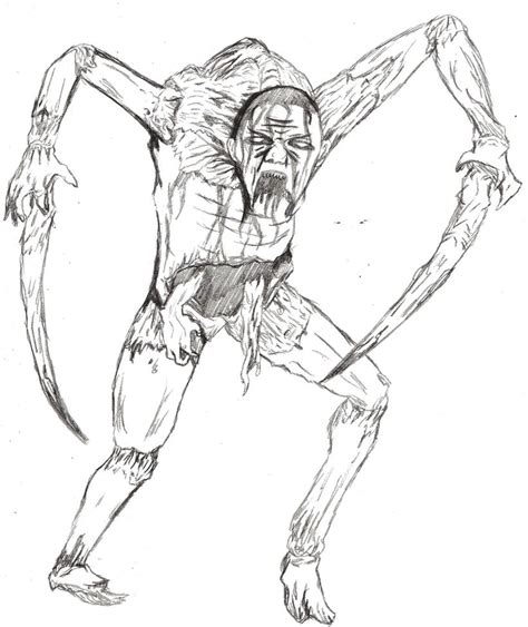 Dead Space Necromorph Fast Sketch Challenge By Nodrixian On Deviantart
