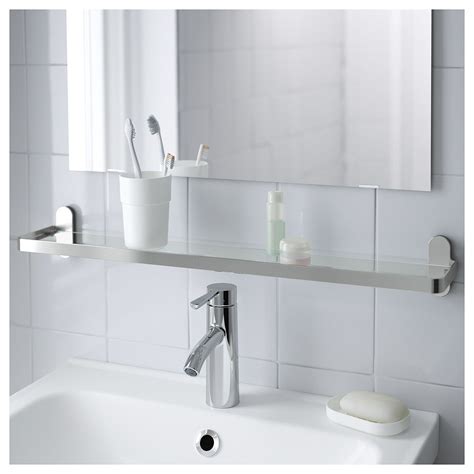 This one is perfect for the minimalist. BROGRUND Glass shelf - IKEA | Glass shelves ikea, Glass ...