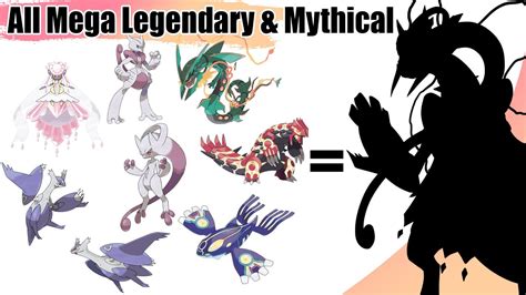 All Mega Primal Legendary And Mythical Pokémon Fusion From Kanto To