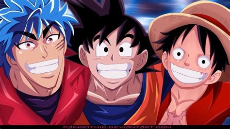 Crossover Goku Luffy Y Toriko By Paingothic On Deviantart Anime