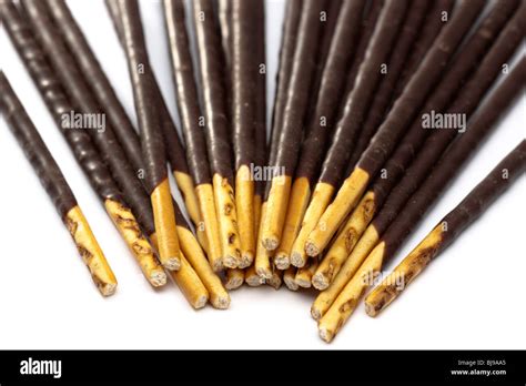 Mikado Chocolate Dipped Sticks Stock Photo Alamy