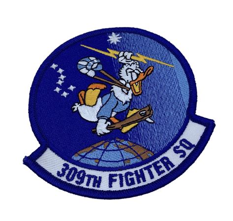 309th Fighter Squadron Patch With Hook And Loop Squadron Nostalgia