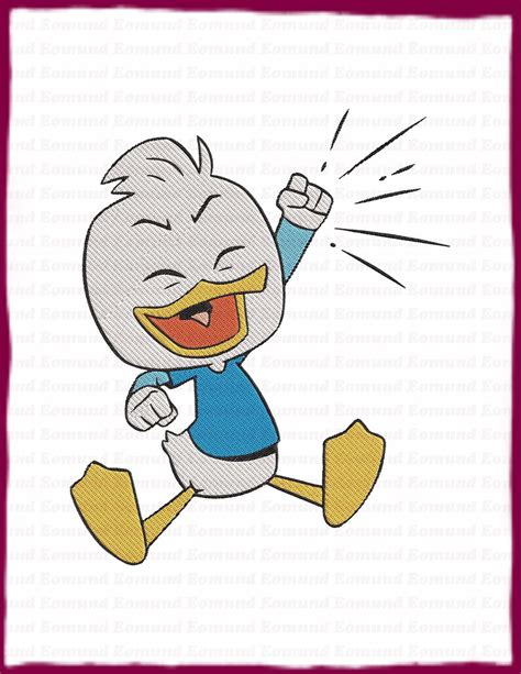 Dewey Ducktales Fill Embroidery Design 6 Instant Download Etsy