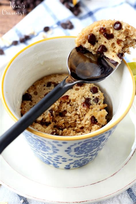 Shape each piece into balls. Chocolate Chip Cookie Microwave Mug Cake - Kim's Cravings