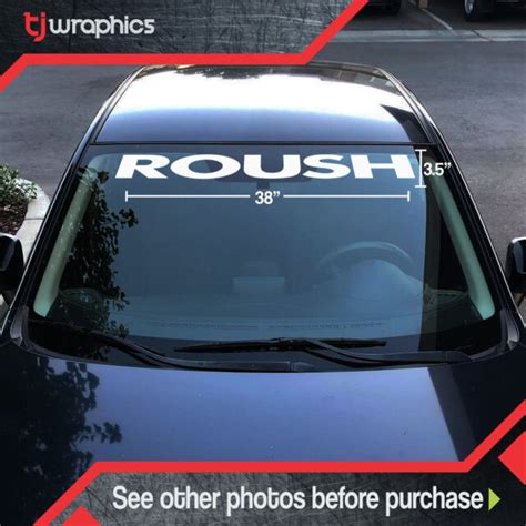 Roush Different Styles Racing Windshield Banner Decal Fits Mustang