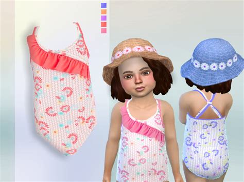Swimsuit For Toddlers By Puresim At Tsr Sims 4 Updates