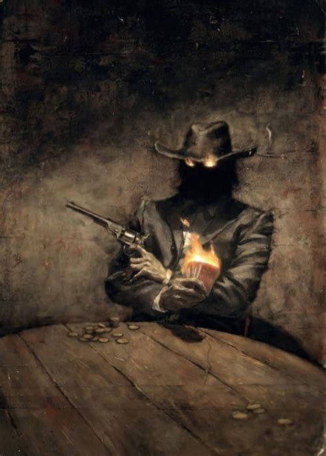 Thom Ang West Art Cowboy Art Dark Fantasy Art