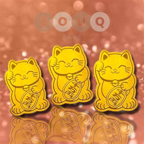 Maneki Neko Lucky Cat Sticker 24k Lazada PH