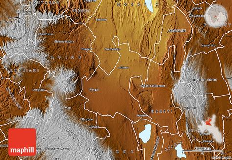 Physical Map Of RONGAI