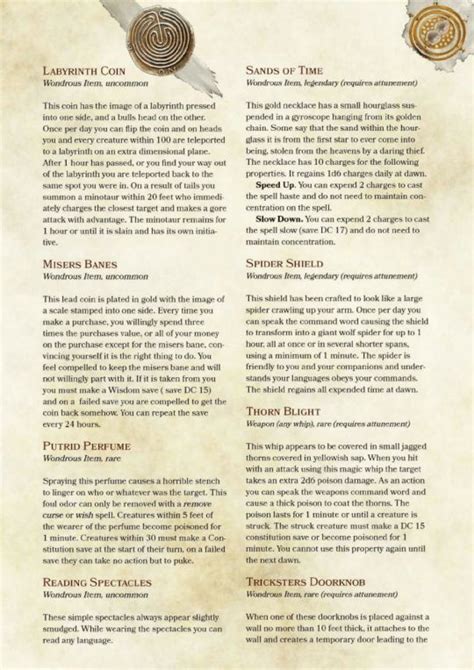 Pin By Donyelle Morehouse On Rpg Magical Items And Artifacts 5e