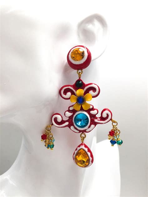 Sicilian Earrings Baroque Earrings Dormouse Earrings Pattern