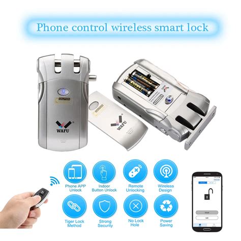 Wafu Wf 019 Wireless Invisible Smart Door Lock Phone Control