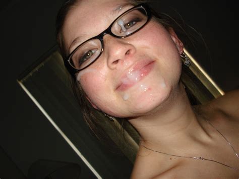 Glasses Cum Shot Girl With Bonus  Album On Imgur