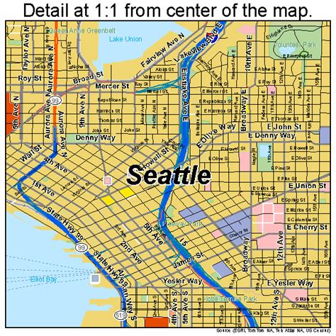 1740 86th Street Seattle Washington Map Map