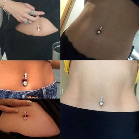 14g Belly Button Rings Minimalist Belly Ring Sexy Navel Etsy