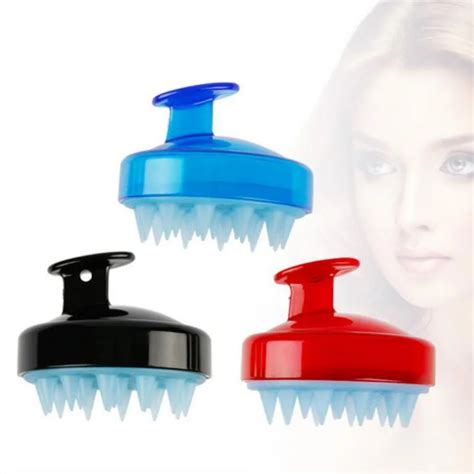Women Men Massage Silicone Brush Head Scalp Brush Combs Hair Washing Comb Shower Bath Hairbrush